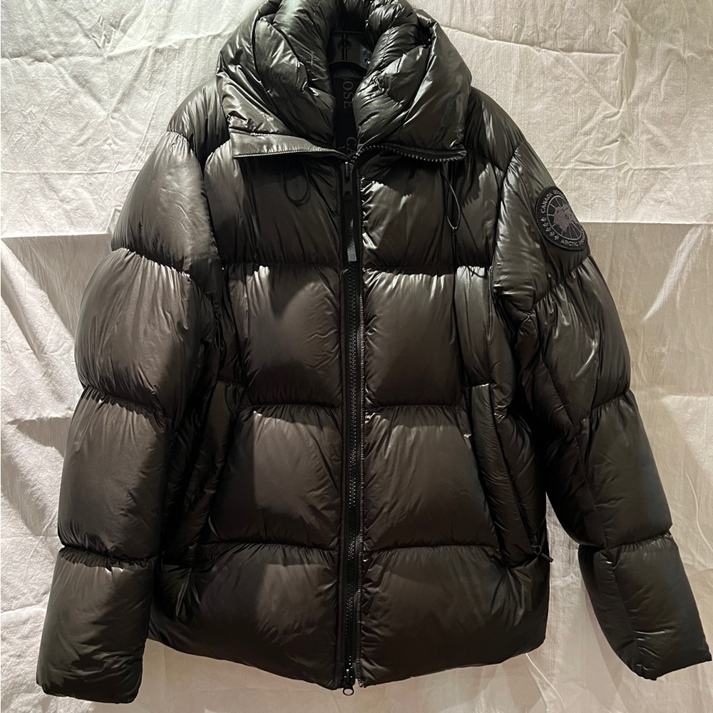 Canada Goose Crofton Black Label Puffer Jacket Dark Olive Men’s Large Authentic